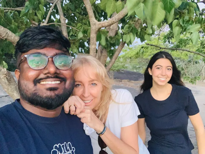 Smiles under the trees