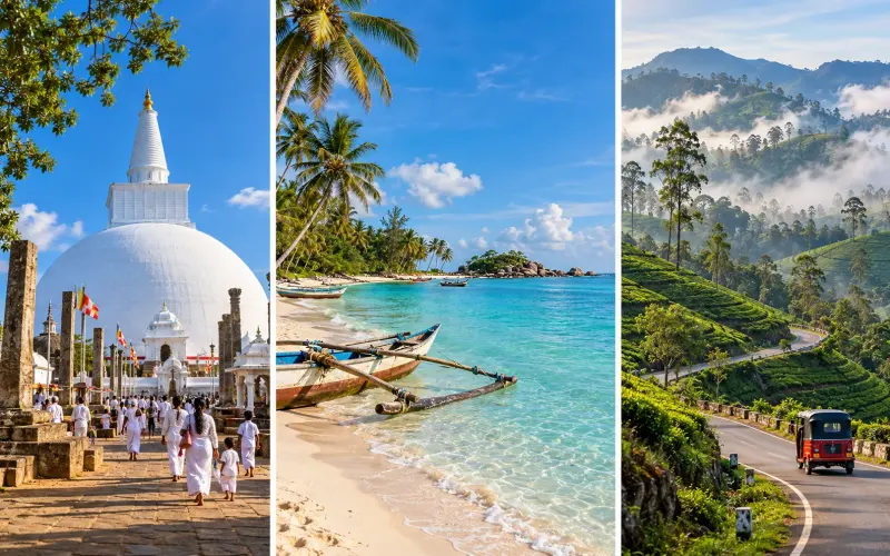 14-Day Ultimate Sri Lanka: Ancient Cities, East Coast, Hills & Beaches